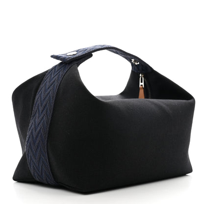 Hermes Canvas Large Bride-A-Brac Pouch Bleu Nuit 3 of 6