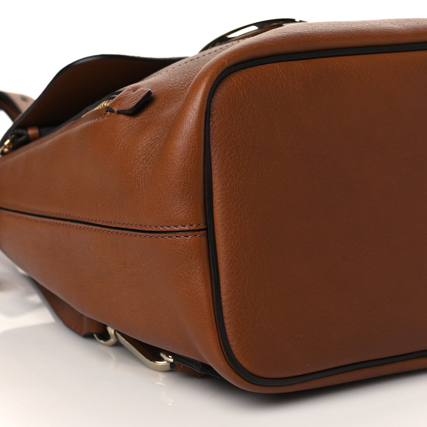 Suede Calfskin Small Faye Backpack Tan