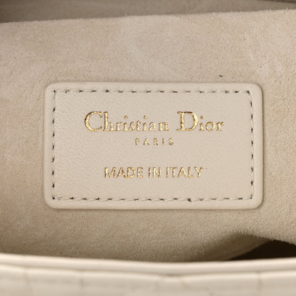 Christian Dior Lambskin Cannage Medium Lady D-Joy White 6 of 11