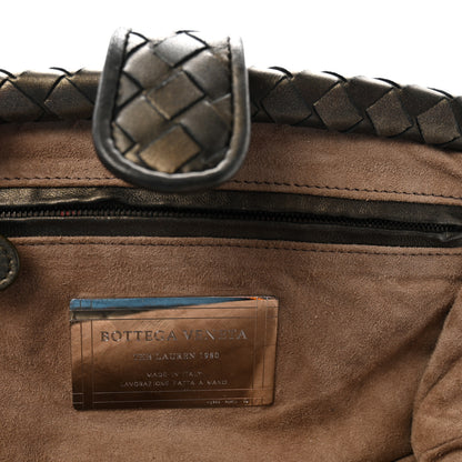 Bottega Veneta Nappa Intrecciato The Lauren 1980 Clutch Dark Gold 6 of 6