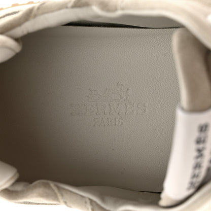 Hermes Suede Goatskin Jet Sneakers 36 Beige Esquisse Glaise 6 of 7
