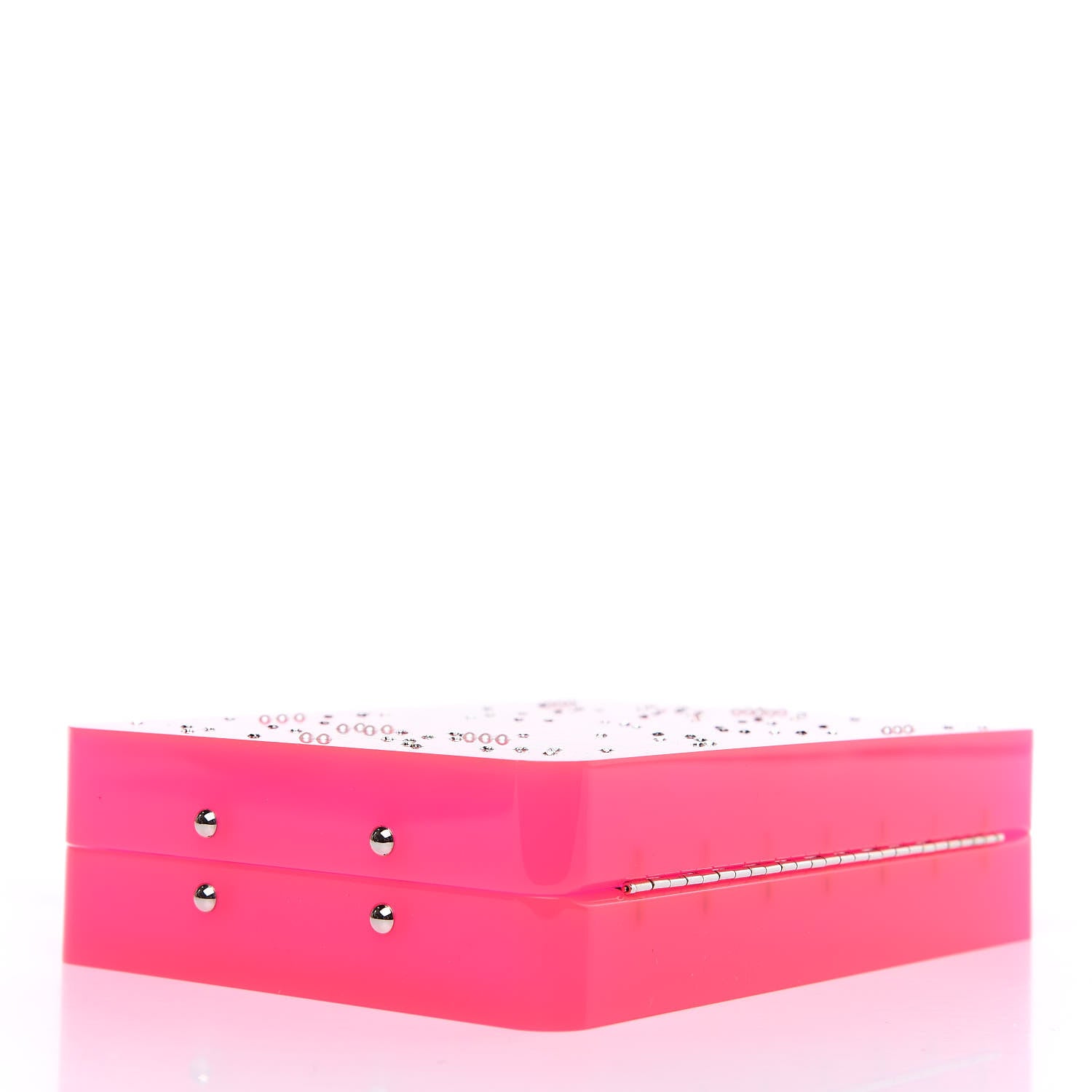 Chanel Plexiglass Strass Motherboard Minaudiere Clutch Pink 4 of 11