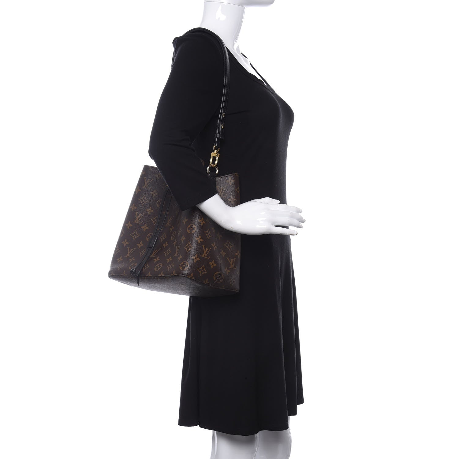 Louis Vuitton Monogram Neonoe MM Black 2 of 10