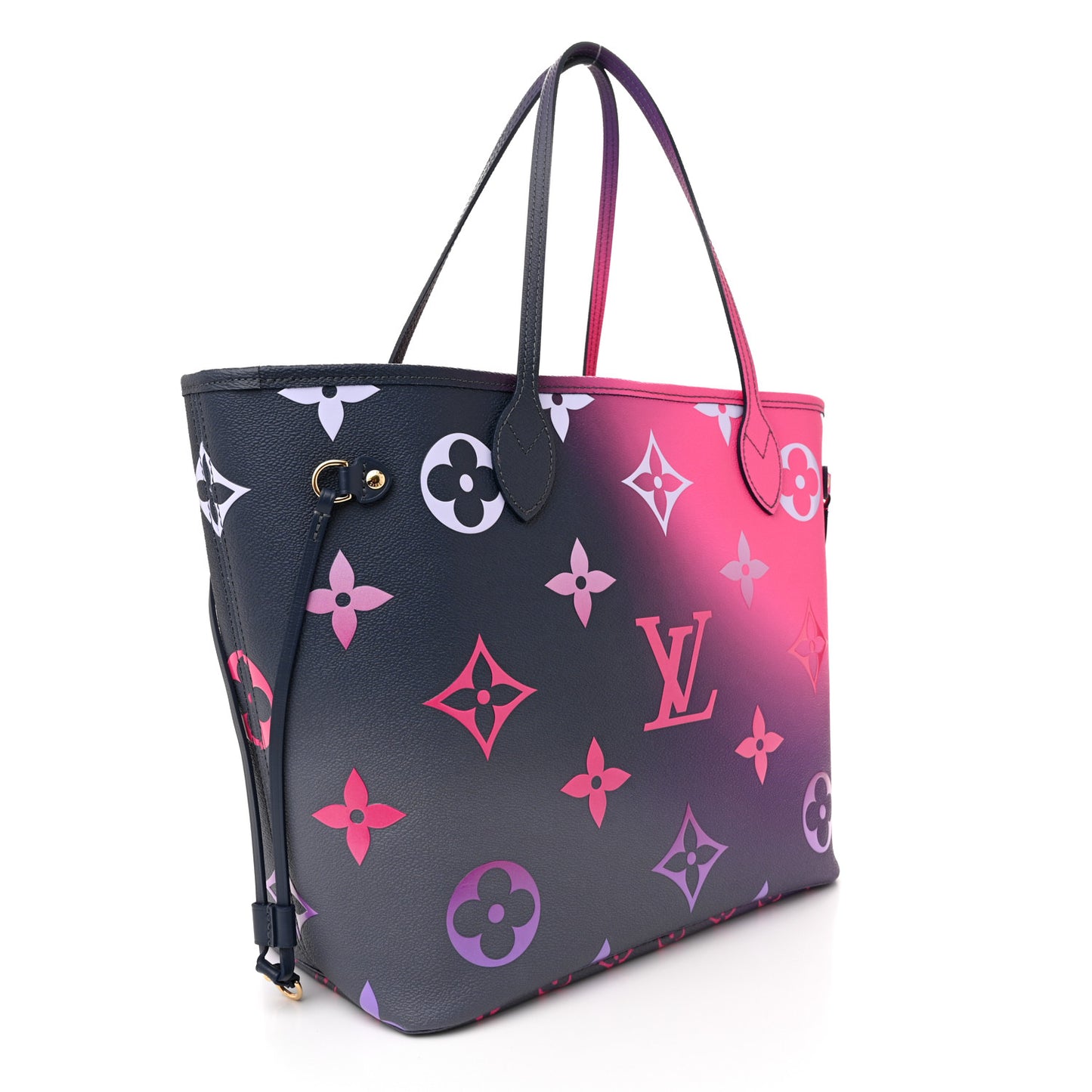 Monogram Giant Spring In The City Neverfull MM Midnight Fuchsia