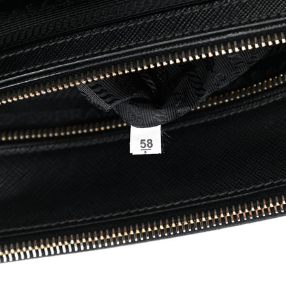 Prada Saffiano Medium Galleria Double Zip Tote Black 7 of 15