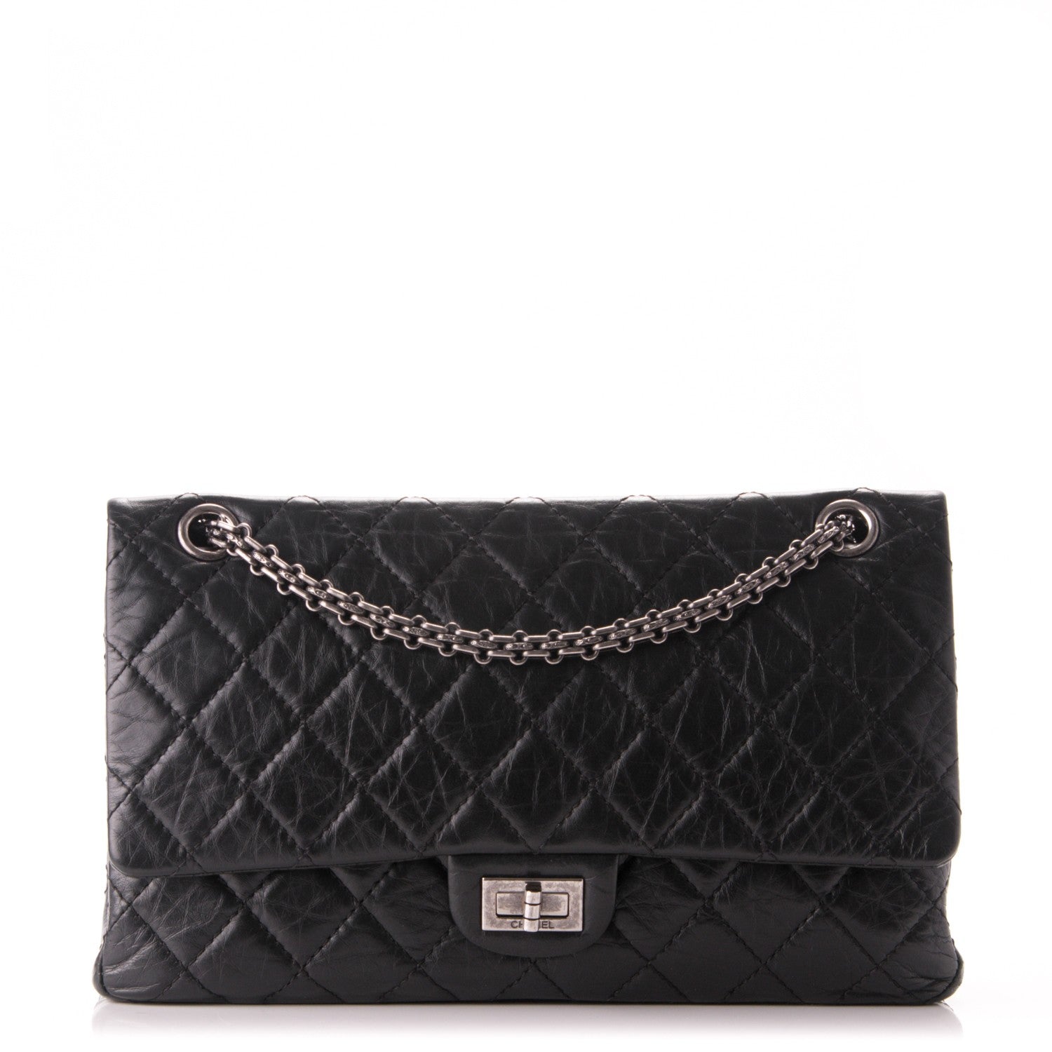 Chanel Aged Calfskin Quilted 2.55 Reissue 226 Flap Black 1 of 8