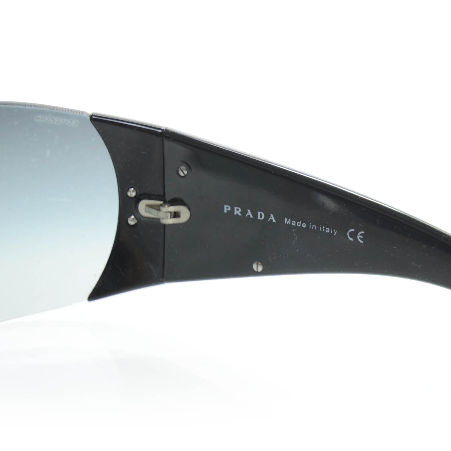 Prada Logo Sunglasses SPR 16H Black 5 of 7
