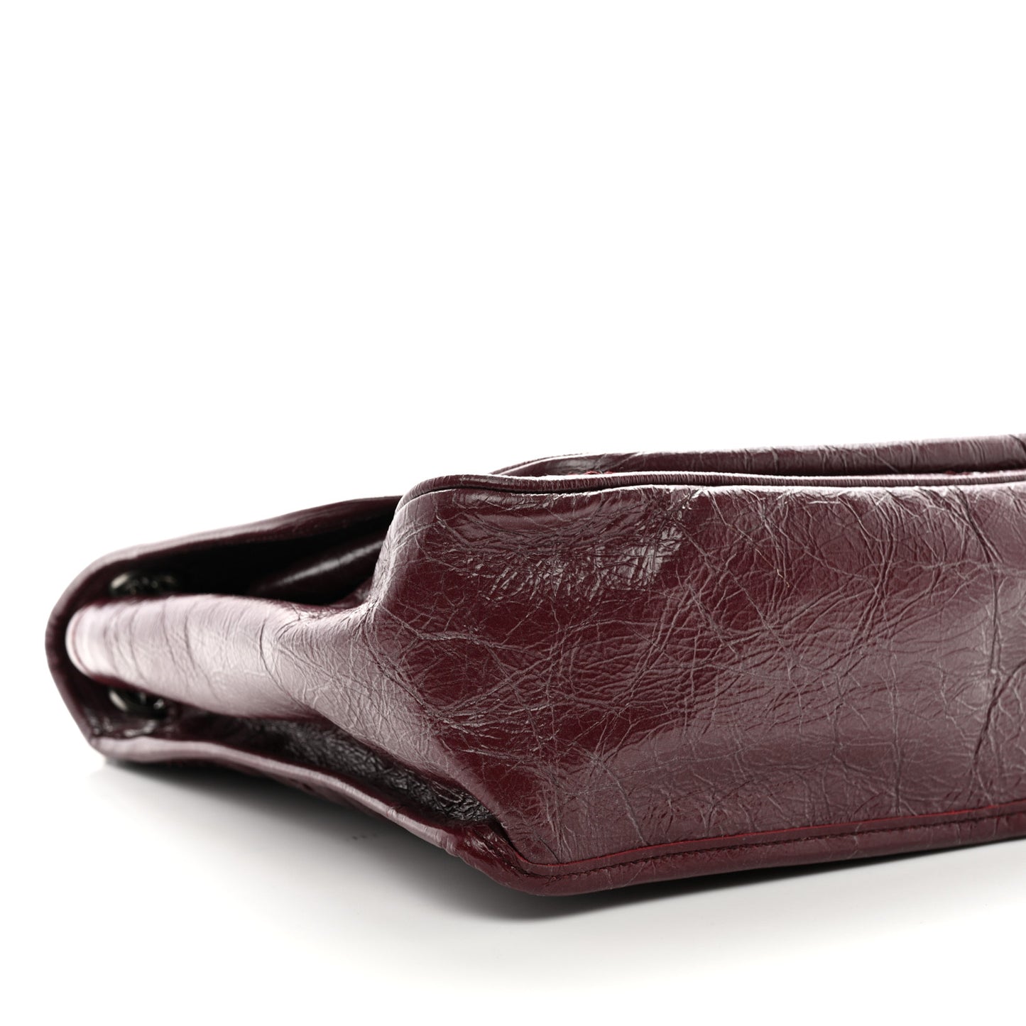 Crinkled Calfskin Matelasse Monogram Large Niki Chain Satchel Rouge Legion