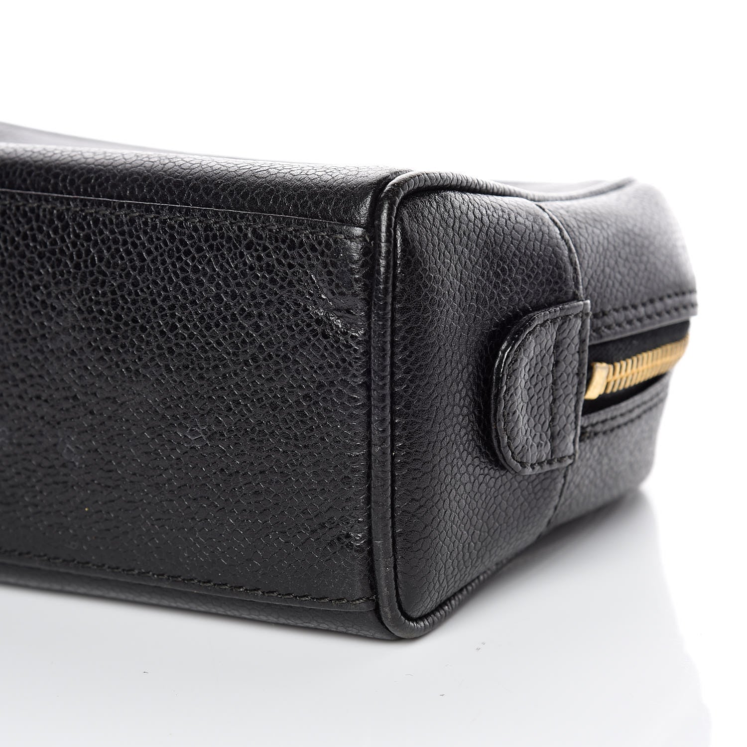 Chanel Caviar CC Large Cosmetic Case Black 6 of 13