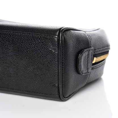 Chanel Caviar CC Large Cosmetic Case Black 6 of 13