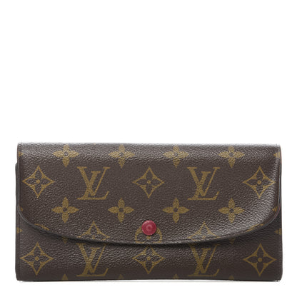 Louis Vuitton Monogram Emilie Wallet Fuchsia 2 of 15