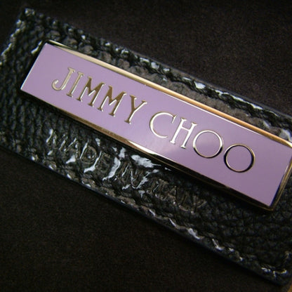 Jimmy Choo Patent Suede Mandah Tote Grey 8 of 9