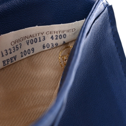 Bottega Veneta Nappa Intrecciato Continental Snap Wallet Cobalt 8 of 12