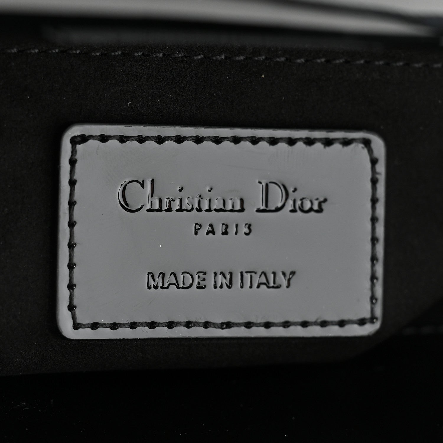 Christian Dior Ultraglossy Patent Cannage Small Lady Dior Black 6 of 10