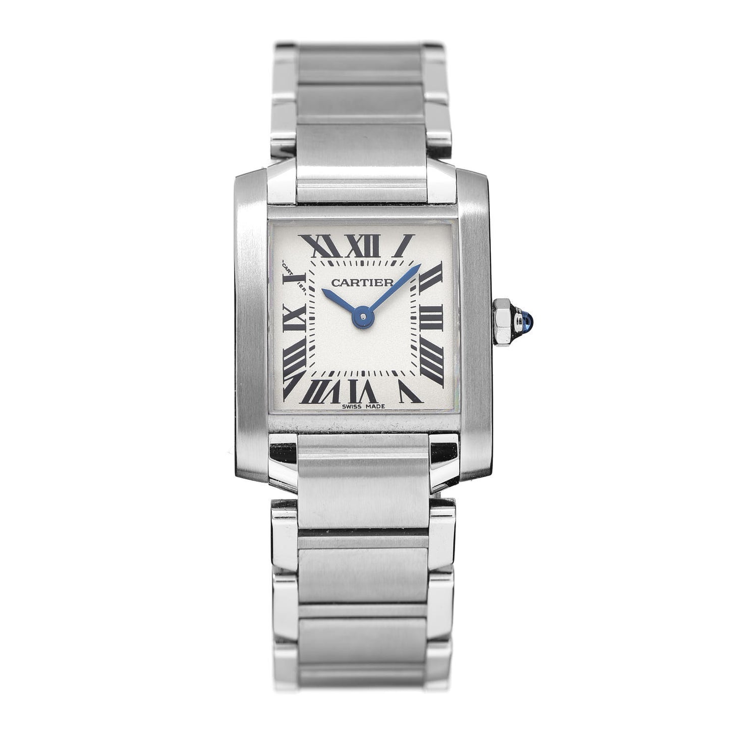 Stainless Steel 20mm Tank Francaise Quartz Watch