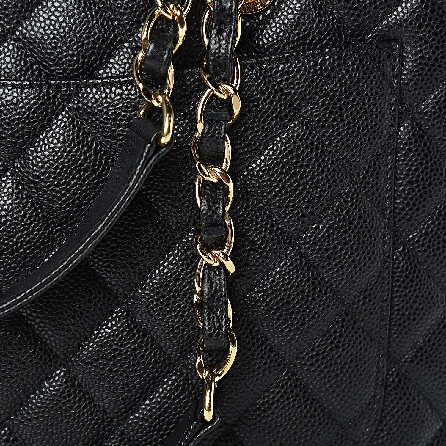 Chanel Caviar Quilted Grand Shopping Tote GST Black 13 of 19