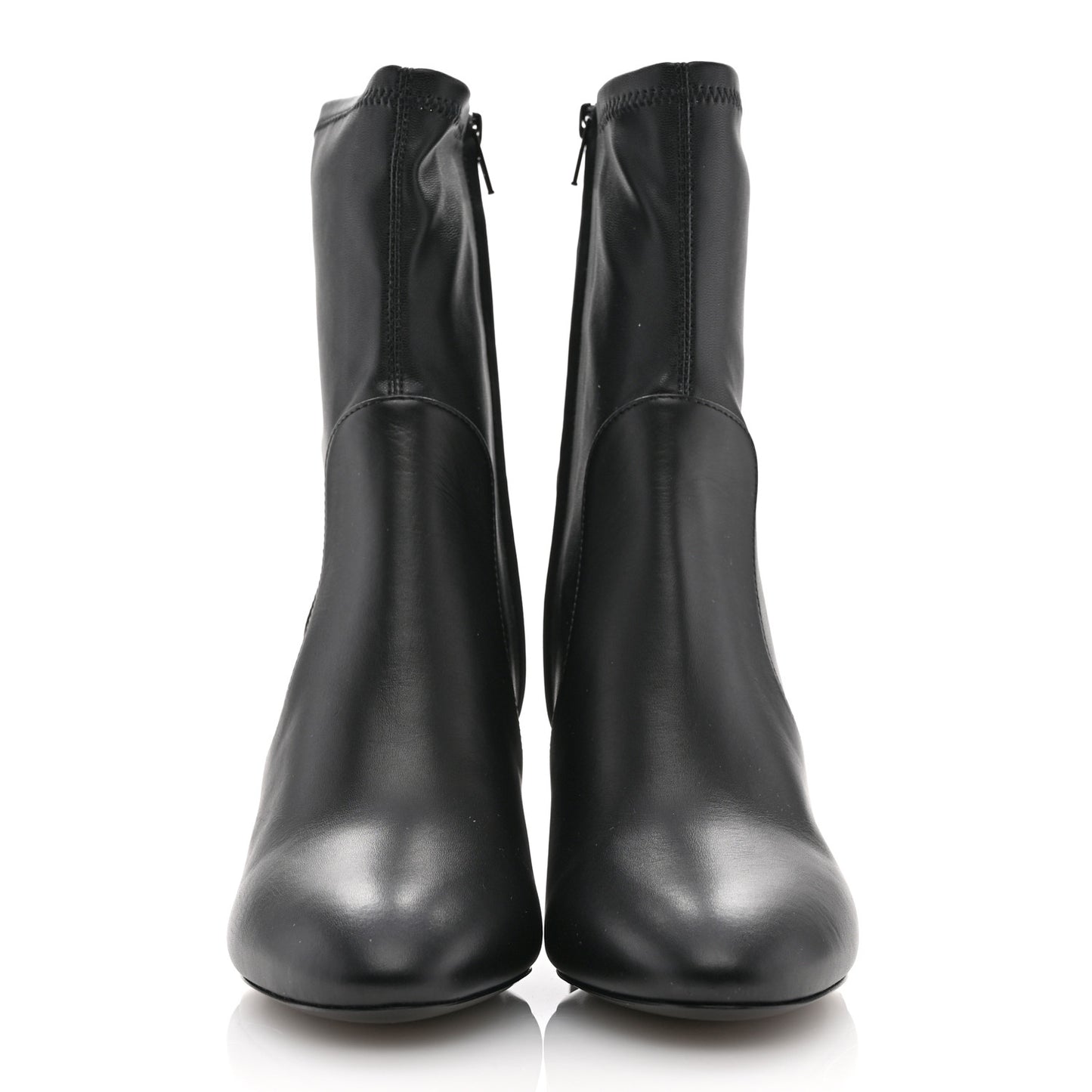 Calfskin Uniformes Silhouette Ankle Boots 36.5 Black