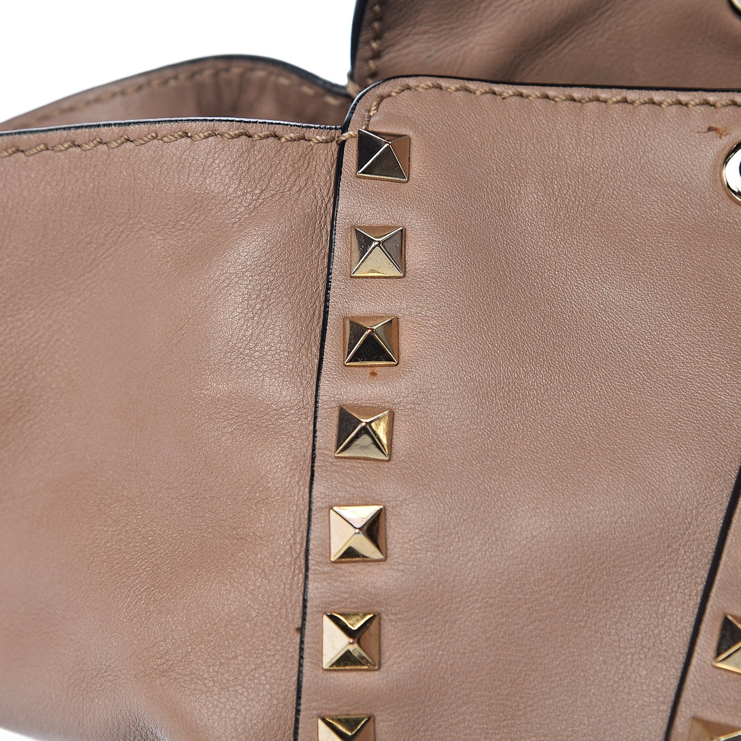 Valentino Garavani Vitello Medium Rockstud Tote Alpaca 13 of 21