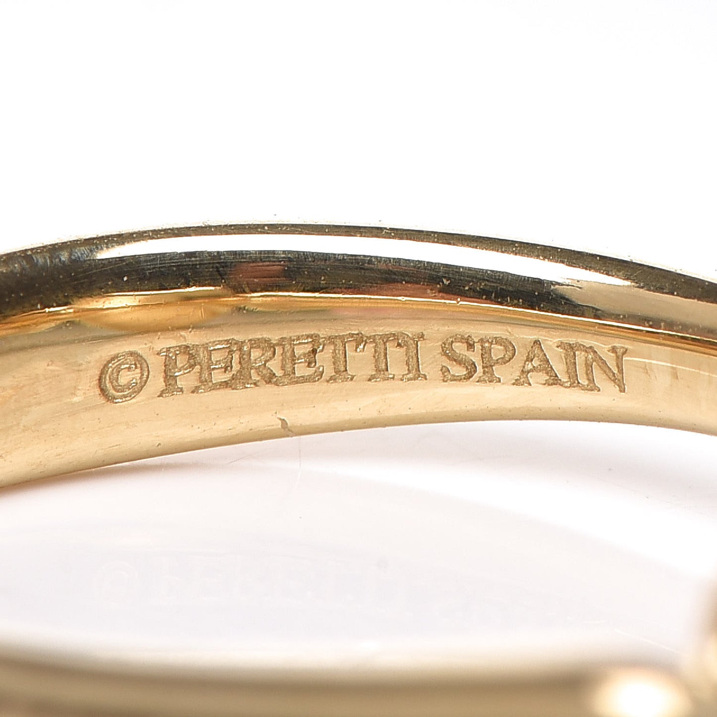 18K Yellow Gold Elsa Peretti Bean Ring 49 4.75