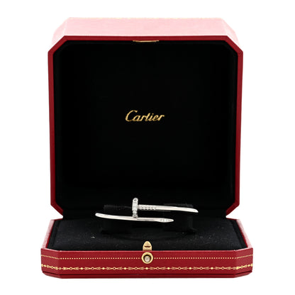 Cartier 18K White Gold Diamond Juste Un Clou Bracelet 16 4 of 4