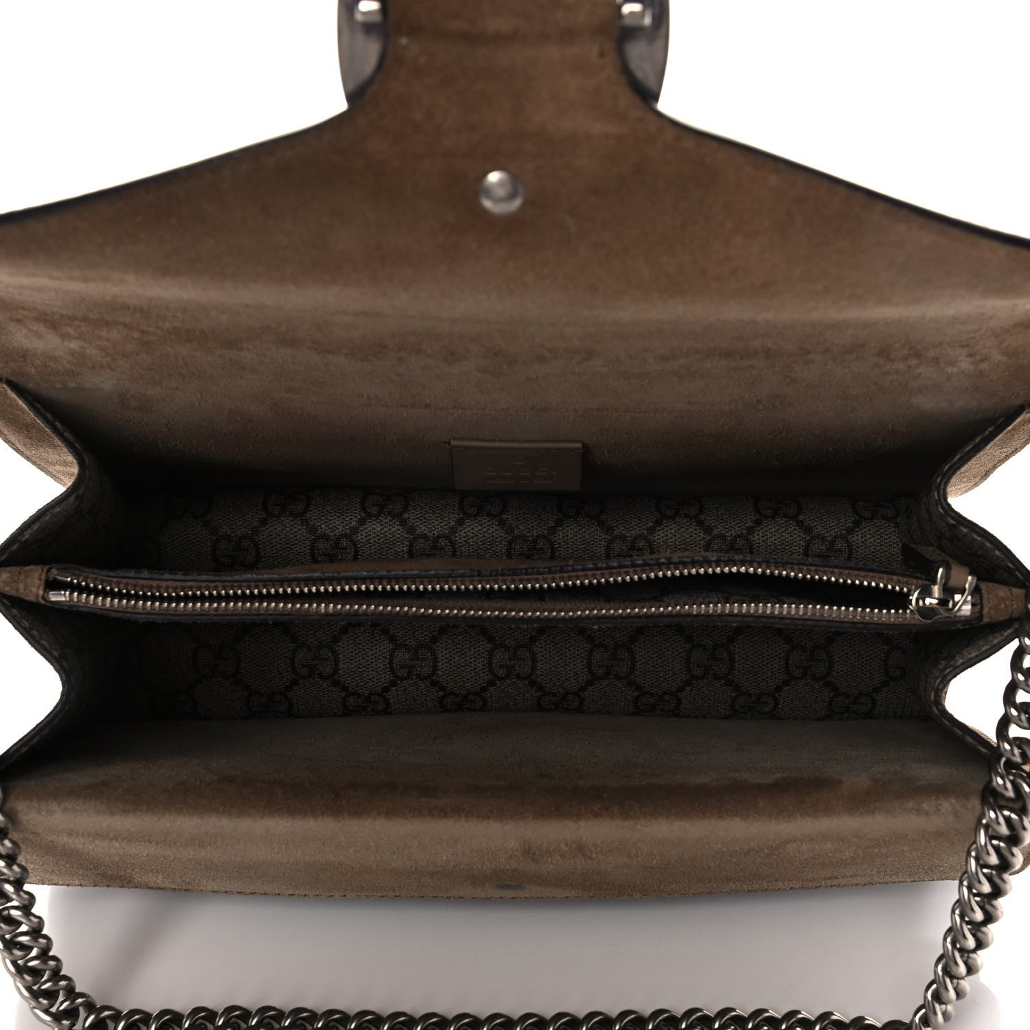 Gucci GG Supreme Monogram Small Dionysus Shoulder Bag Taupe 5 of 13
