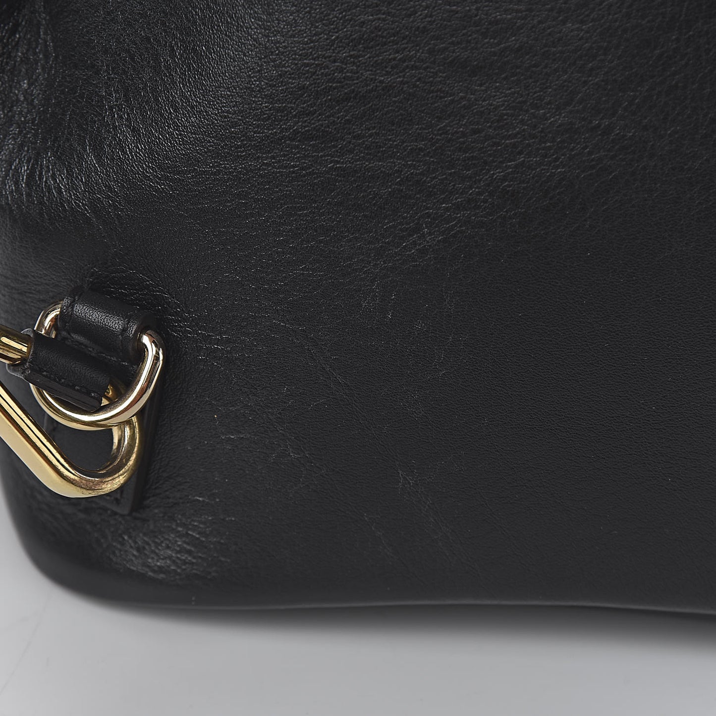 Suede Calfskin Small Faye Backpack Black