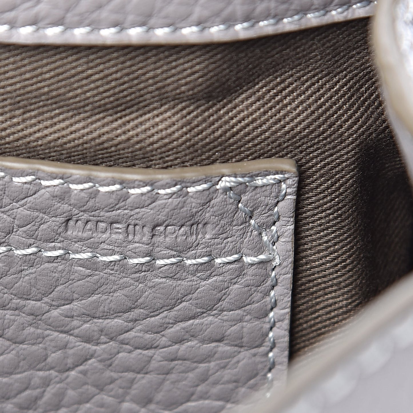 Calfskin Mini Marcie Round Crossbody Bag Cashmere Grey