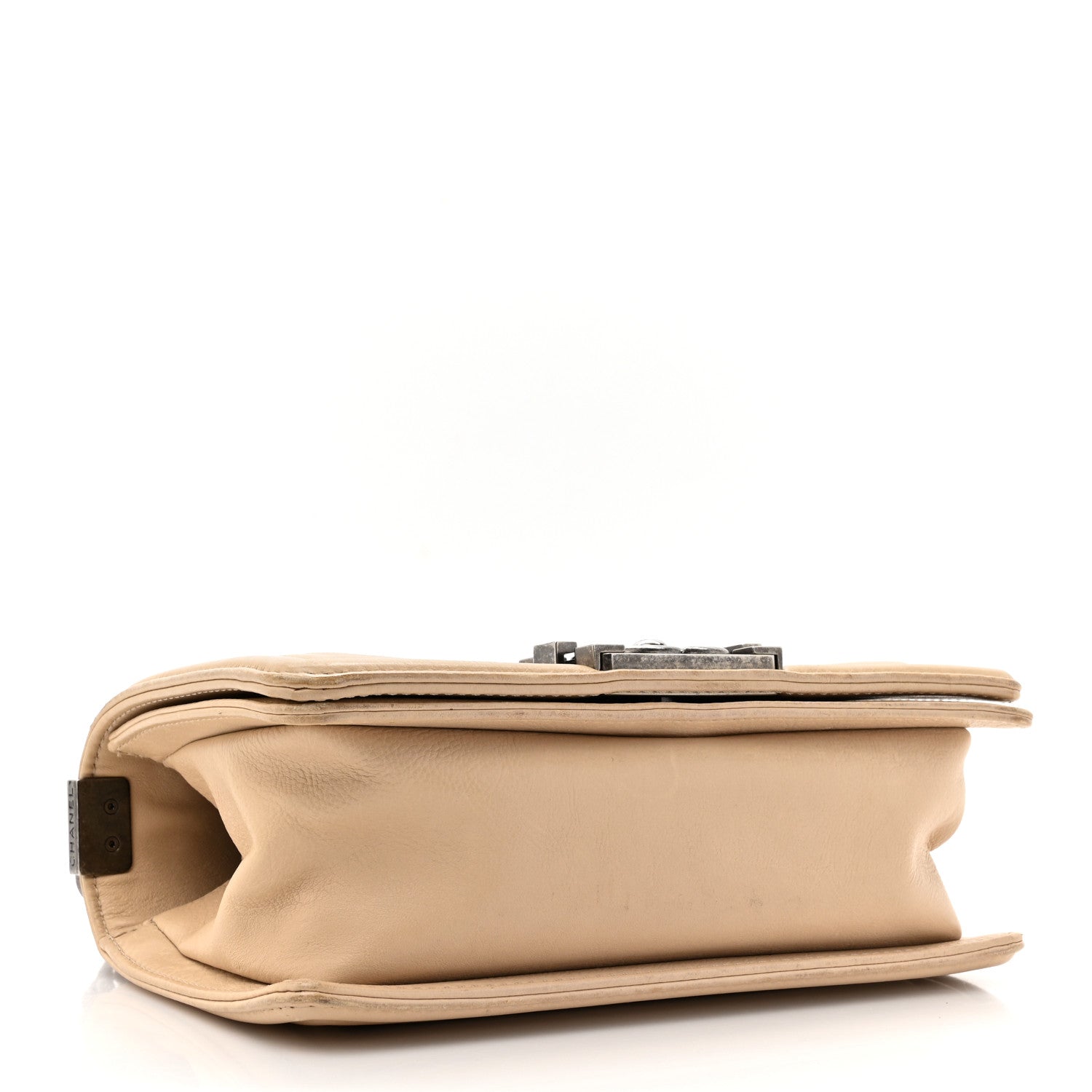 Chanel Calfskin Double Stitch Small Boy Flap Beige 4 of 20