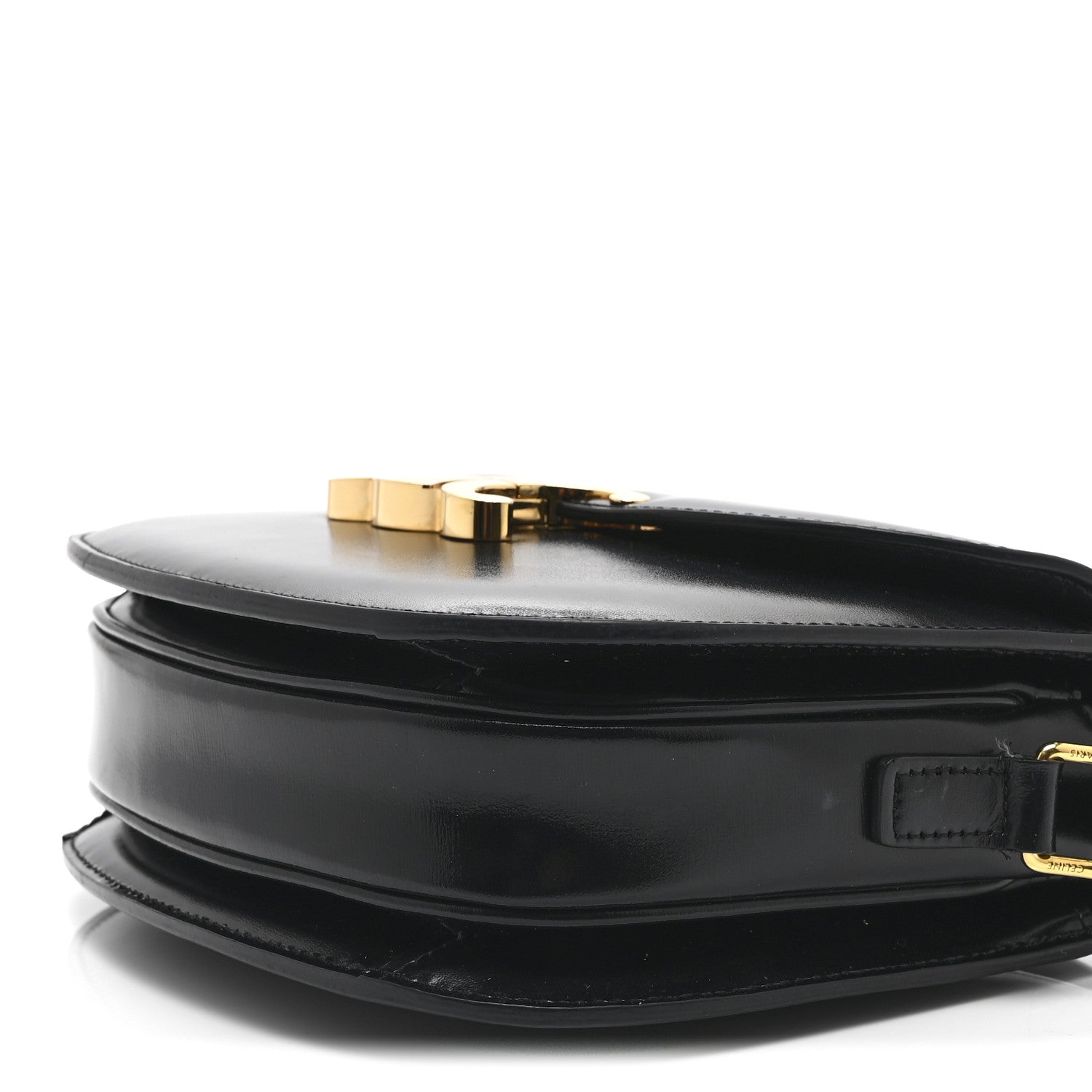 Celine Shiny Calfskin Besace Clea Triomphe Black 10 of 11