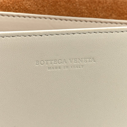 Bottega Veneta Lambskin Maxi Intrecciato Mini Cassette Crossbody Bag White 6 of 8