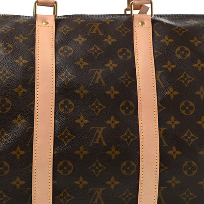 Louis Vuitton Monogram Keepall Bandouliere 55 11 of 12