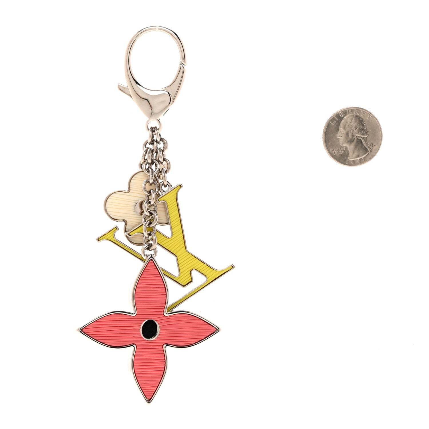 Louis Vuitton Fleur d'Epi Bag Charm Tri-Color 2 of 6