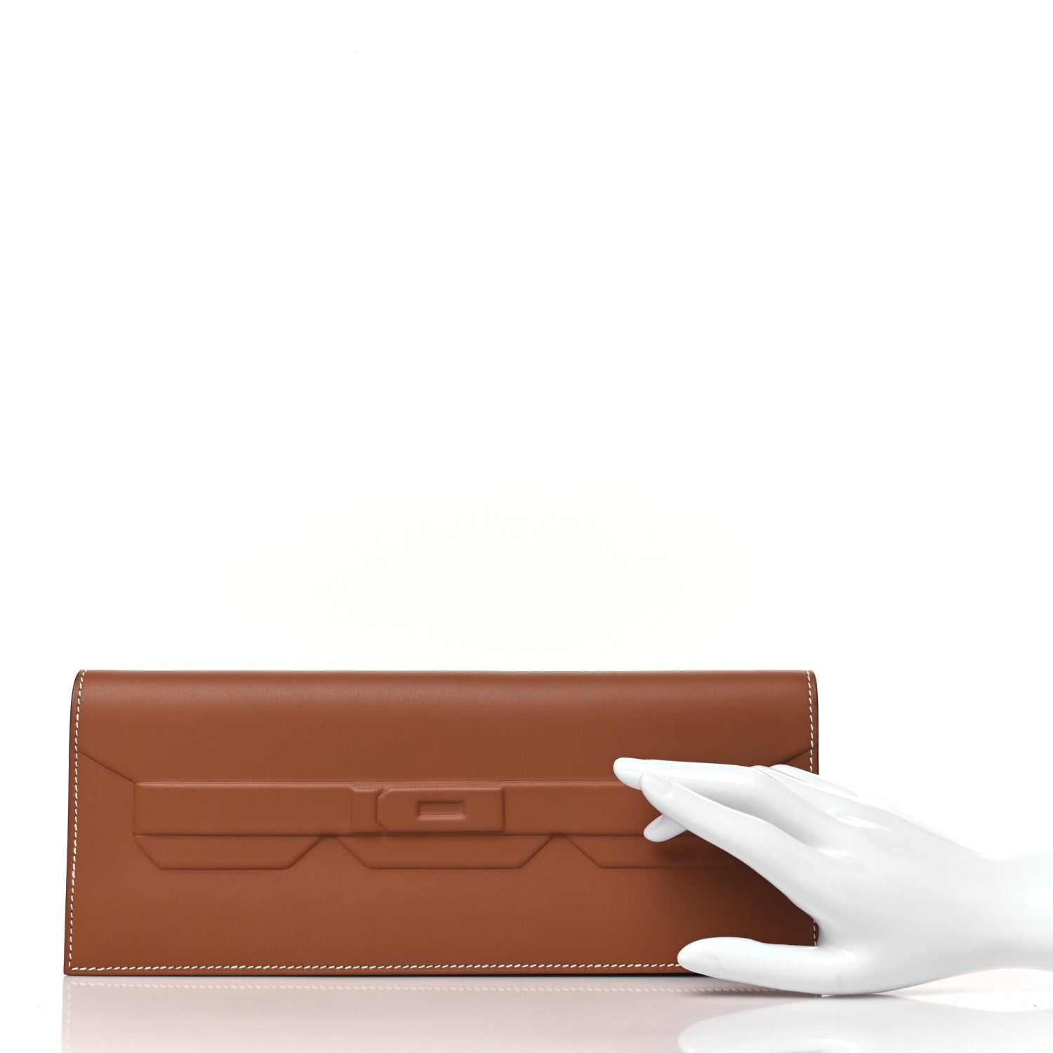 Hermes Swift Shadow Clutch 29 Gold 2 of 9