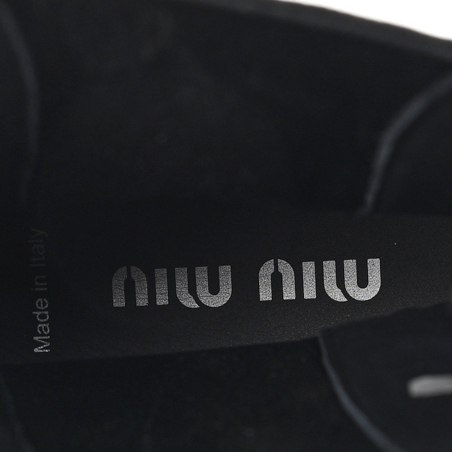 Miu Miu Calfskin Flame Chelsea Boots 41  Black 8 of 9