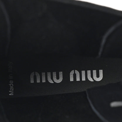 Miu Miu Calfskin Flame Chelsea Boots 41  Black 8 of 9