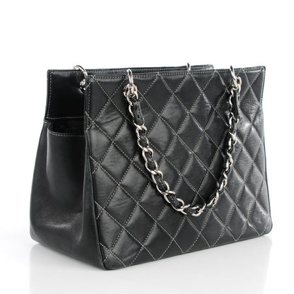 Chanel Lambskin Quilted Petit Timeless Tote PTT Black 4 of 10