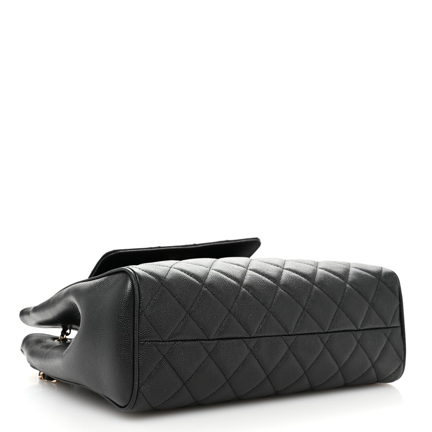 Chanel Caviar Quilted In Out Flap Shopping Tote Black 6 of 12