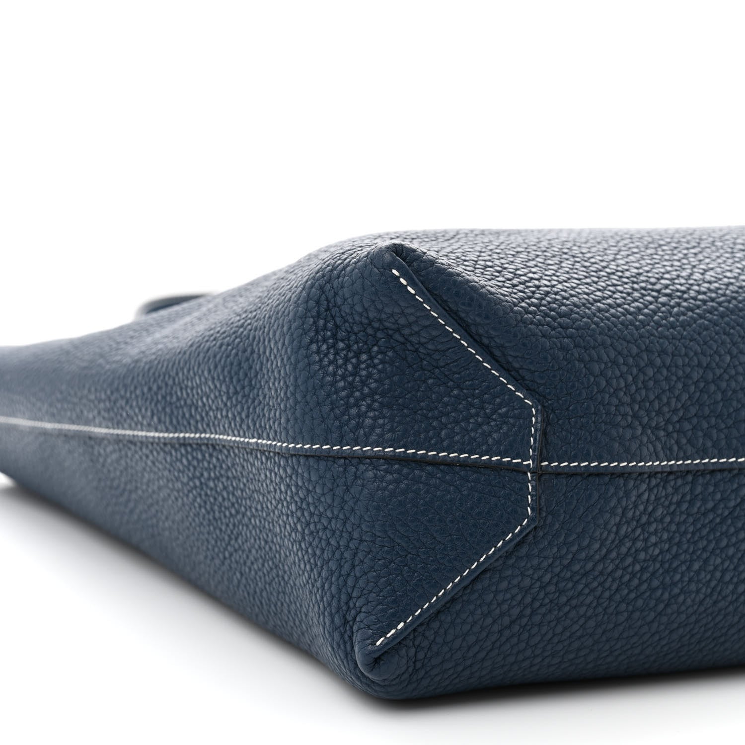 Hermes Taurillon Clemence Double Sens 36 Reversible Tote Iris Bleu De Malte 14 of 17