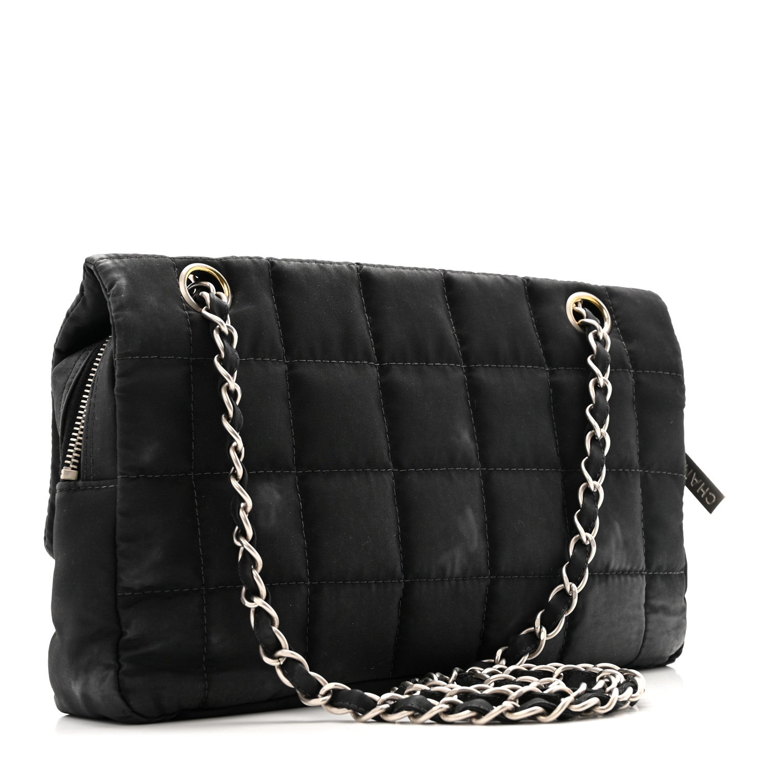 Chanel Nylon Square Quilted Flap Black 3 of 14