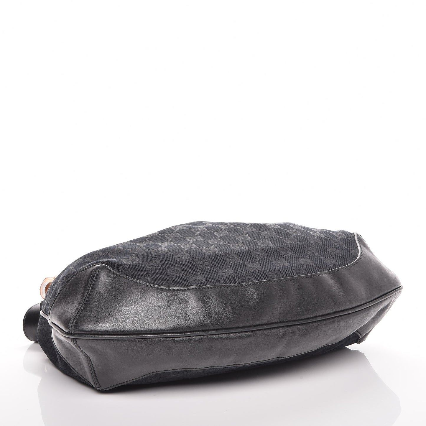 Monogram Medium Peggy Bamboo Top Handle Bag Black