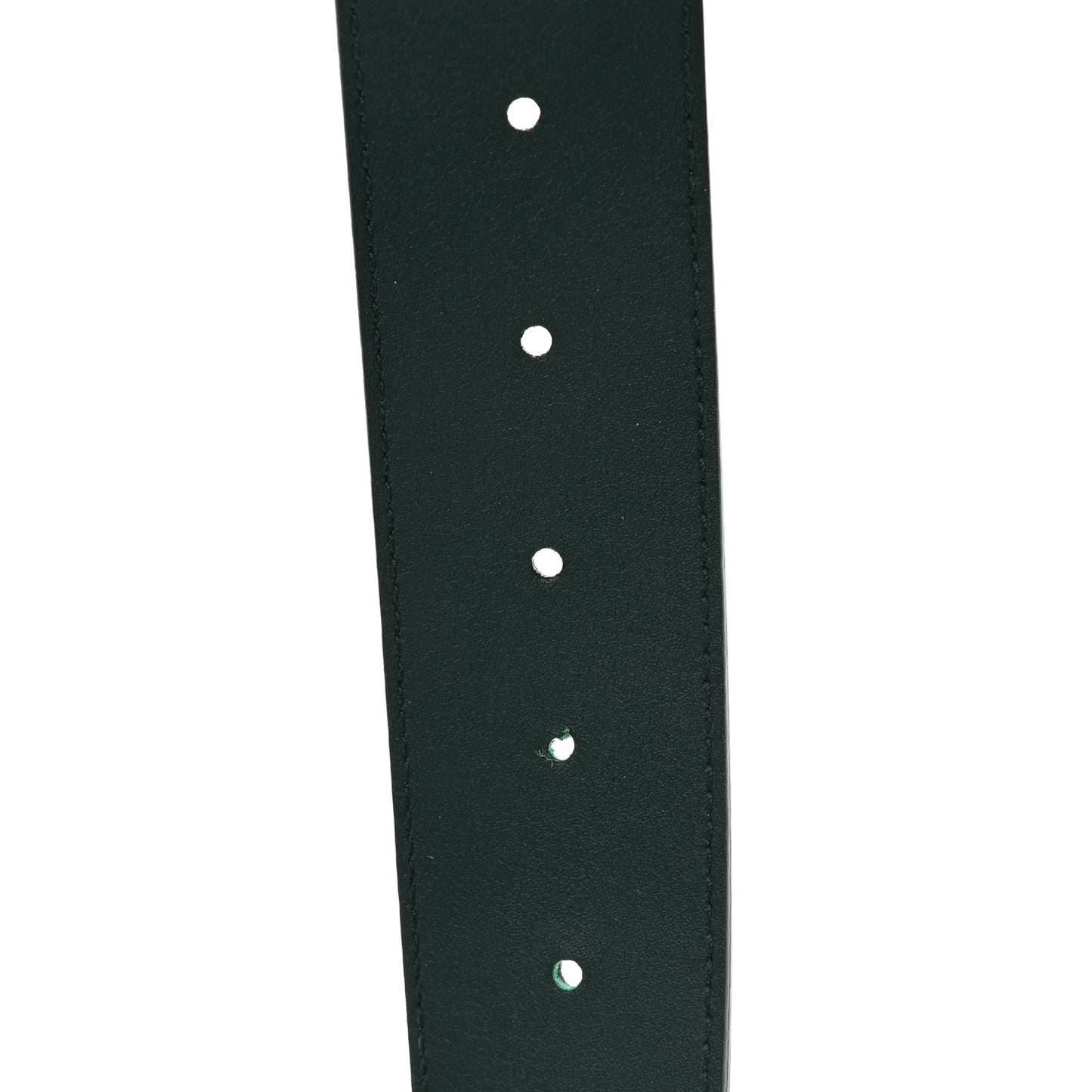 Calfskin Crystal Double G 40mm Belt 80 32 Emerald