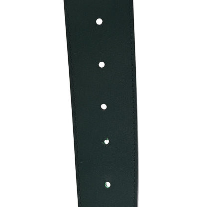 Gucci Calfskin Crystal Double G 40mm Belt 80 32 Emerald 4 of 4
