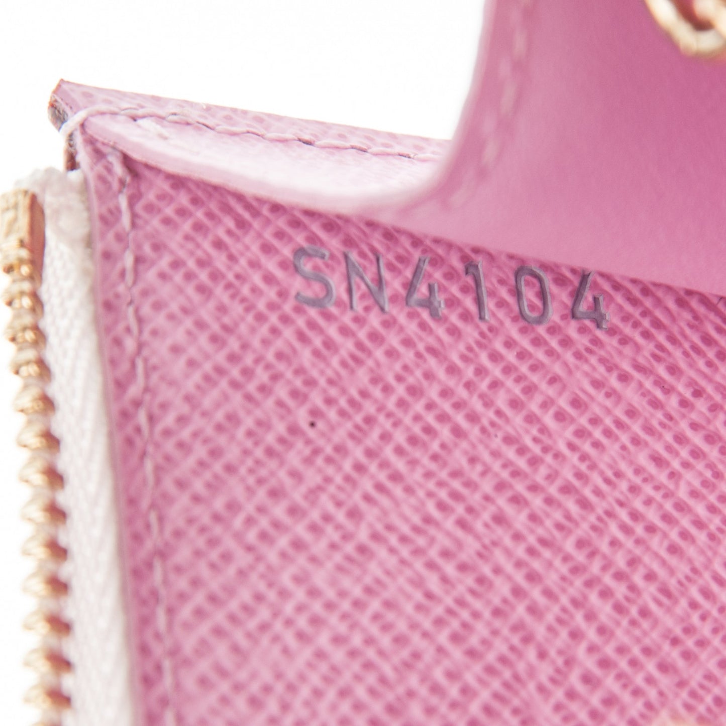 Monogram Multicolor Key Pouch White Litchi
