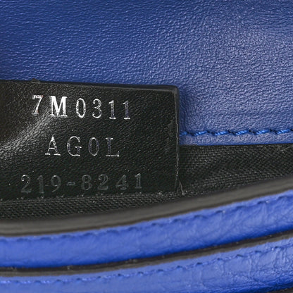 Fendi Cuoio Romano Monochrome Micro Flat Baguette Blue Neon 7 of 10