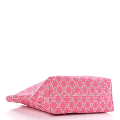 Celine Canvas Macadam Tote Bag Pink 4 of 14
