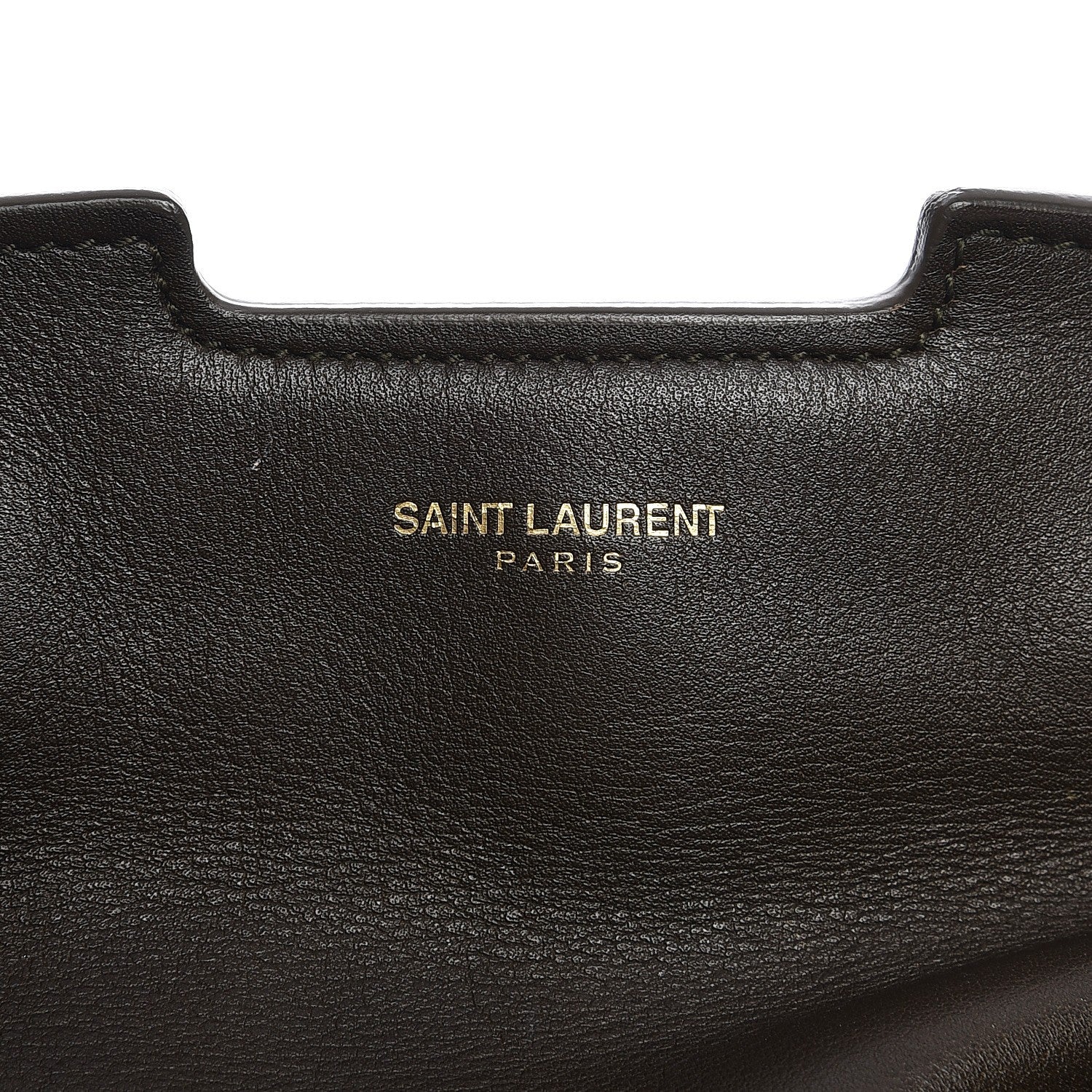 Saint Laurent Calfskin Medium Classic Y Cabas Earth 7 of 13