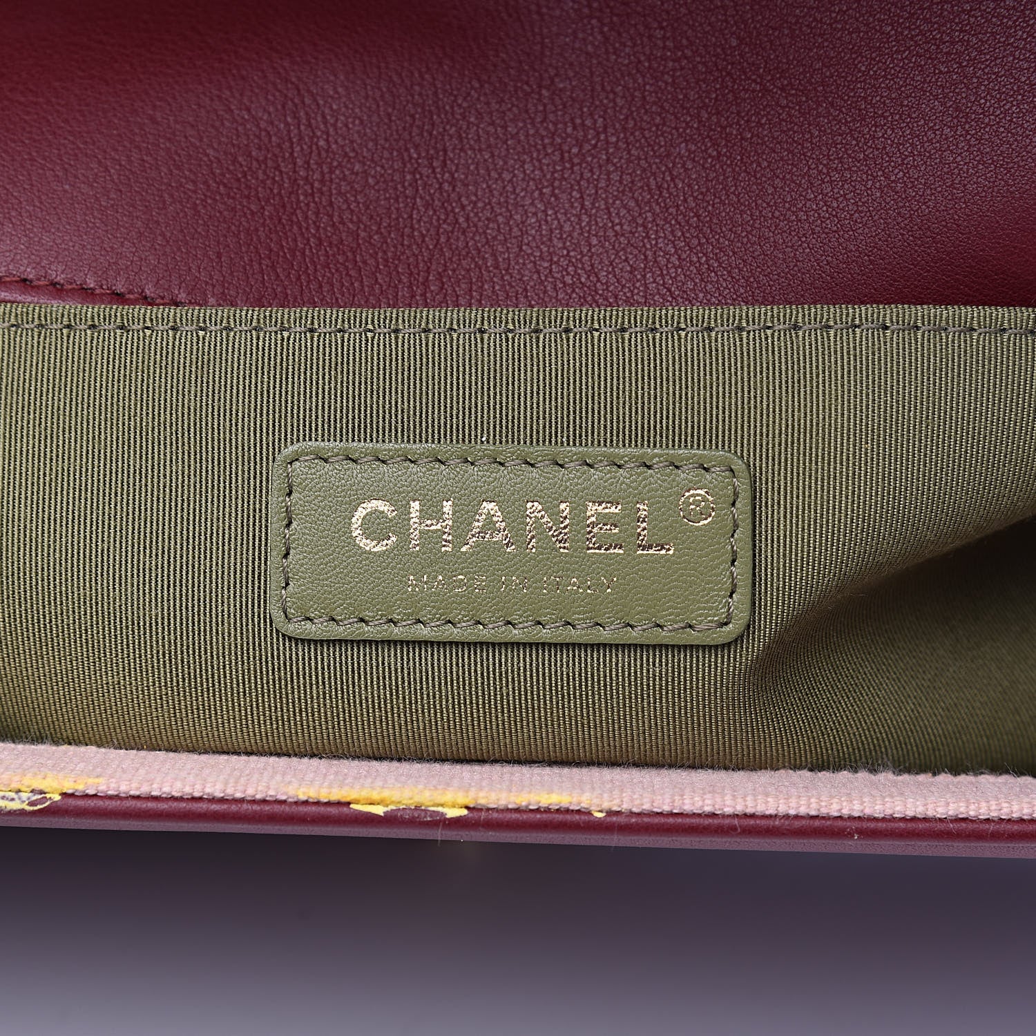 Chanel Calfskin Quilted Medium Boy Flap Burgundy 6 of 19