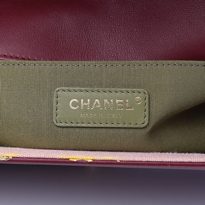Chanel Calfskin Quilted Medium Boy Flap Burgundy 6 of 19