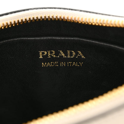 Prada Soft Calfskin Arque Shoulder Bag White 6 of 10