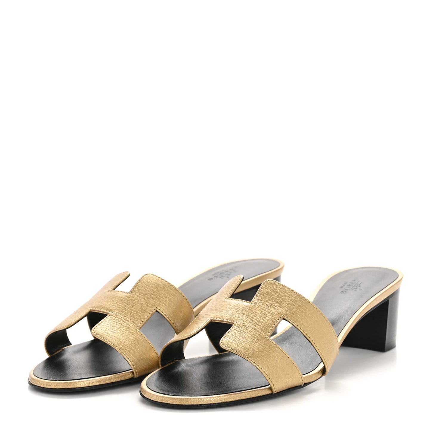 Metallic Goatskin Oasis Sandals 39 Dore